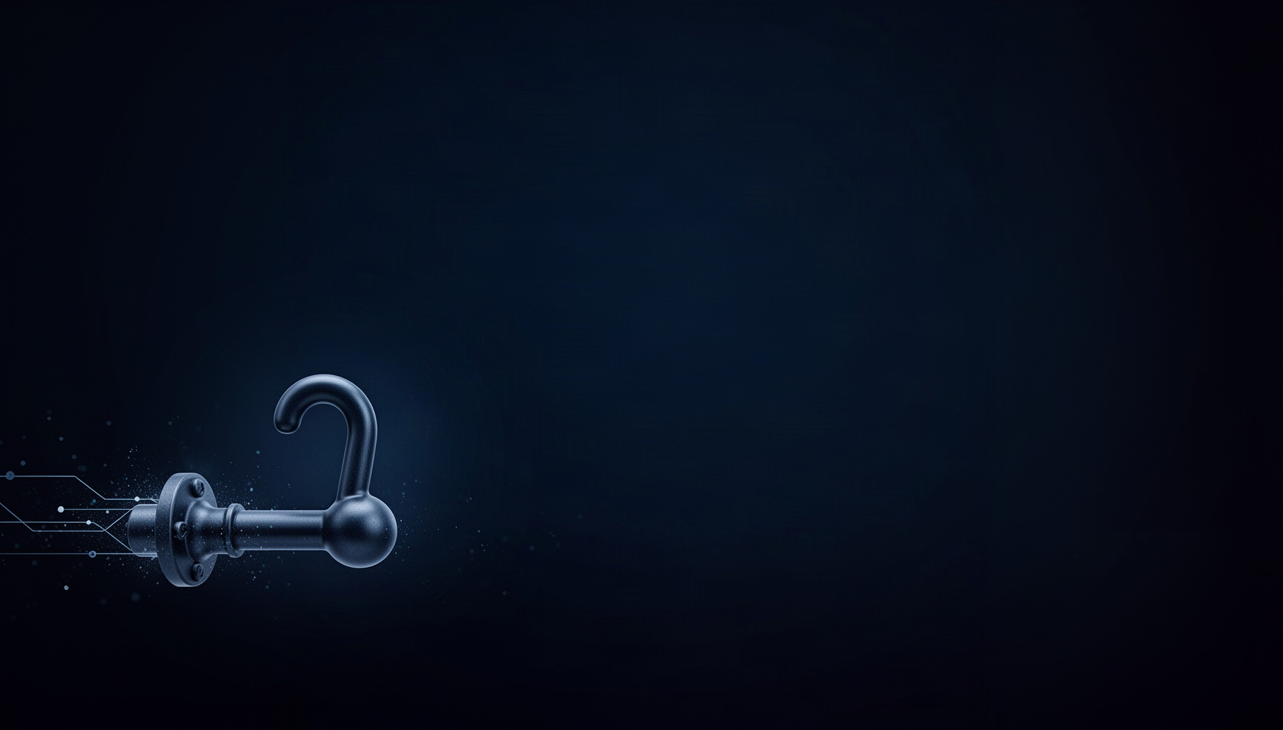 Finance presentation background with an illustrated vault lever in opposite corners, deep navy