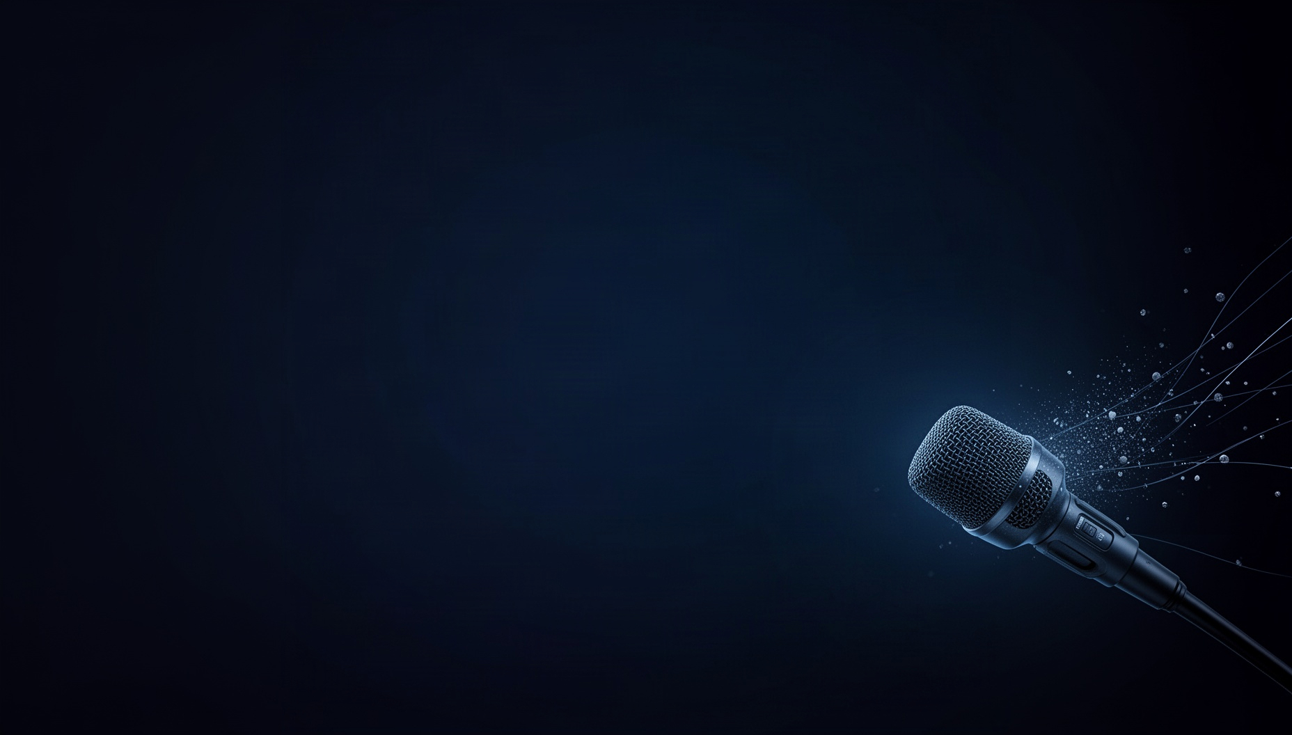 Colorful Hand Powerpoint Background Microphone PowerPoint Background | Twistly