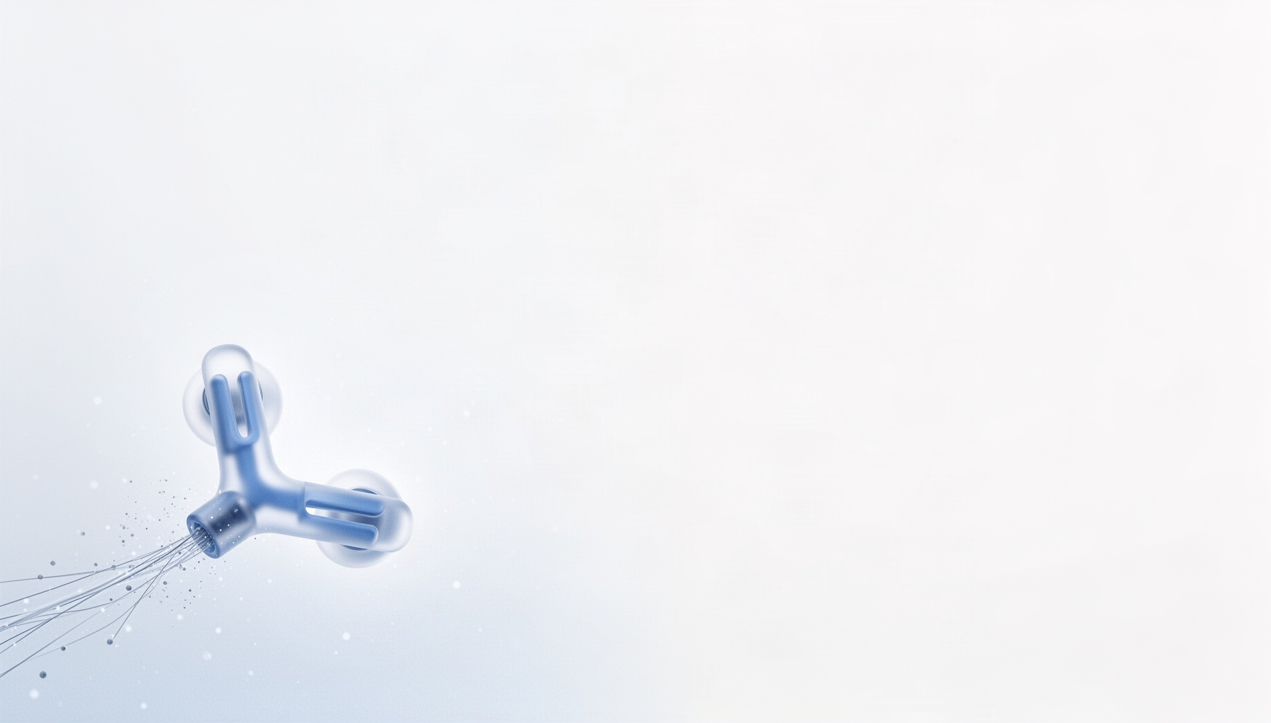 Headphones background for slides with holographic headphone headband in opposite corners, white