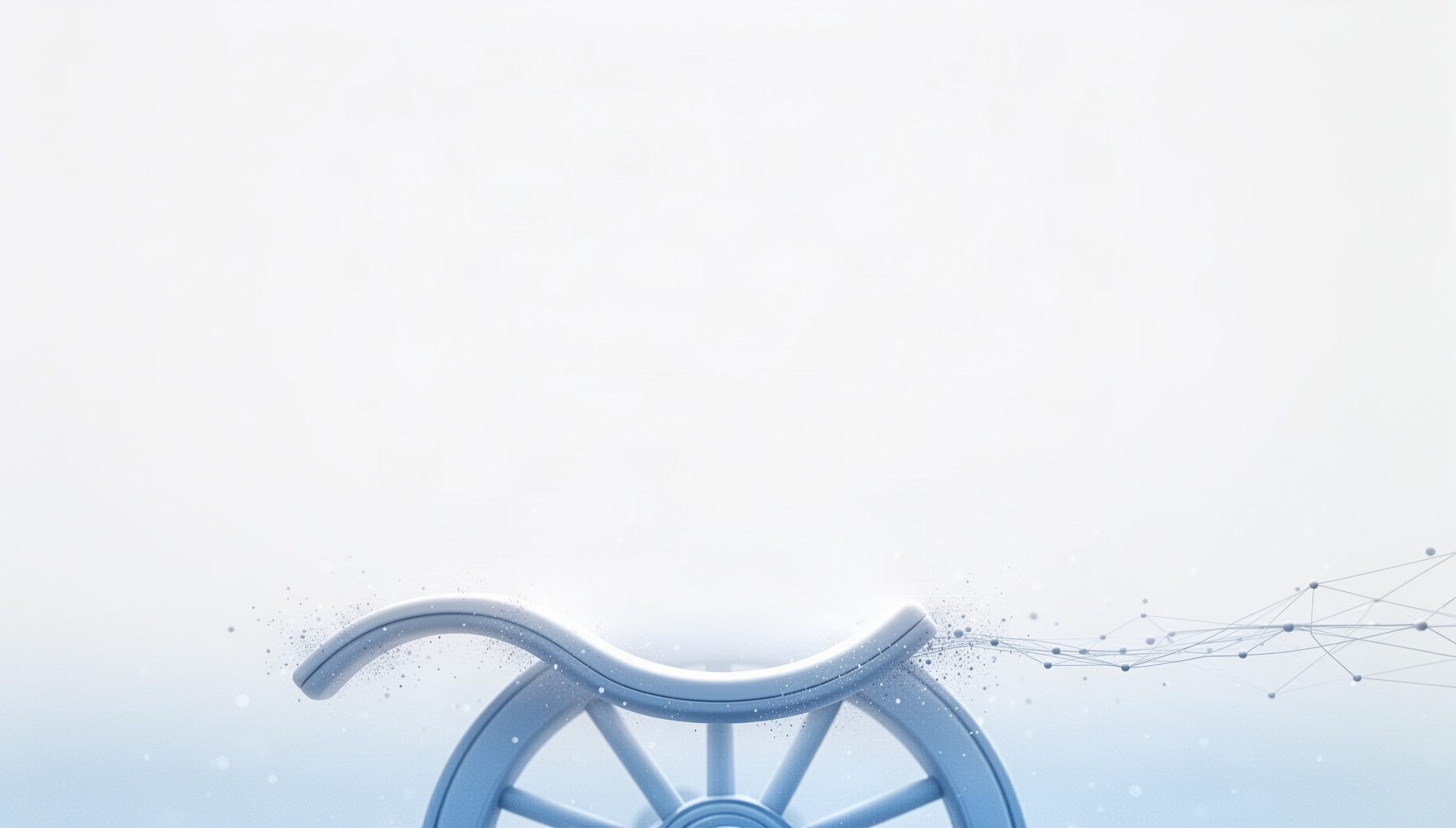 Farm PowerPoint background with a holographic wagon wheel along the bottom edge, white