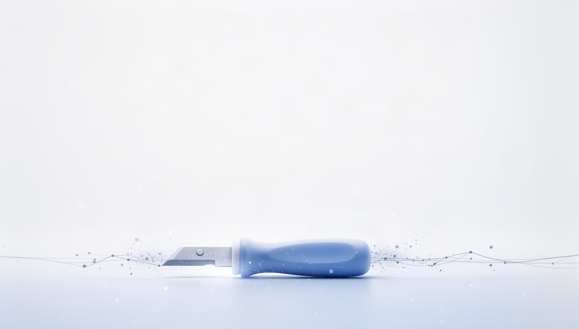 School powerpoint background with a pencil sharpener blade along the bottom edge, white