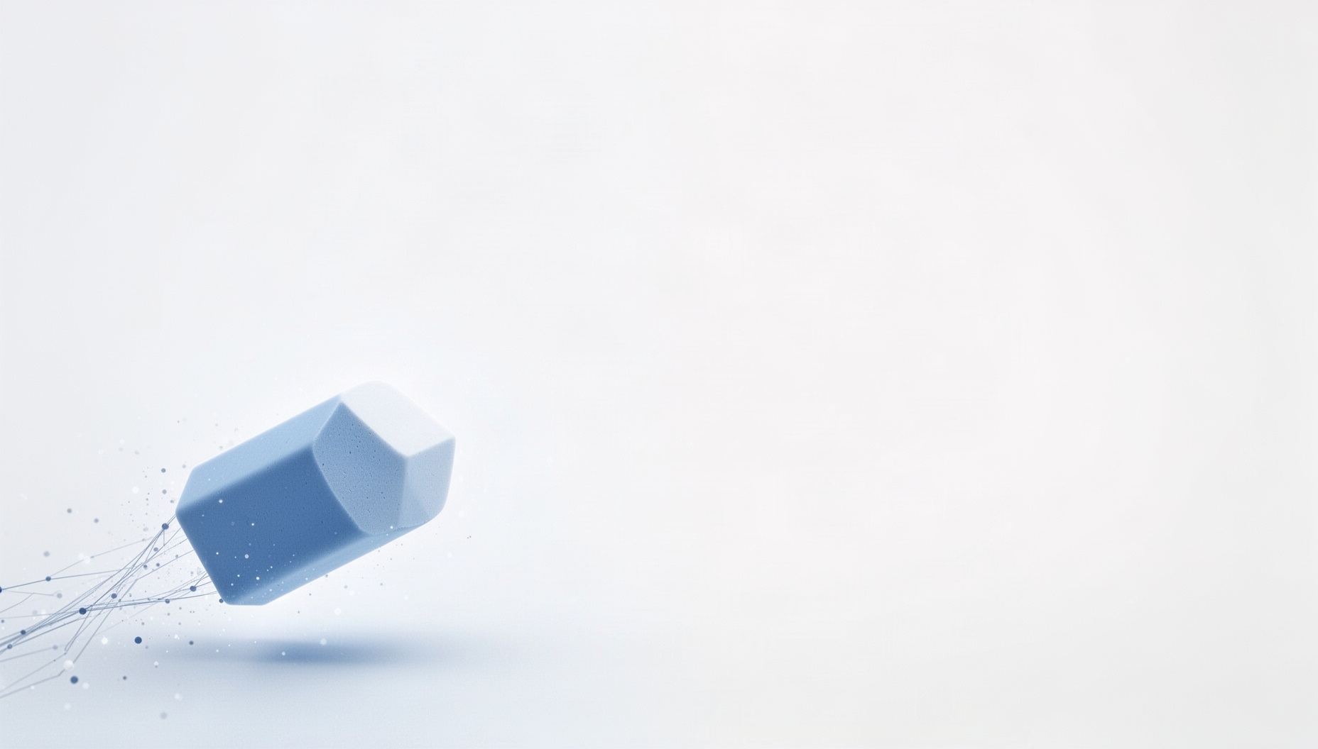 School powerpoint background with a eraser corner in opposite corners (bottom left, top right), white