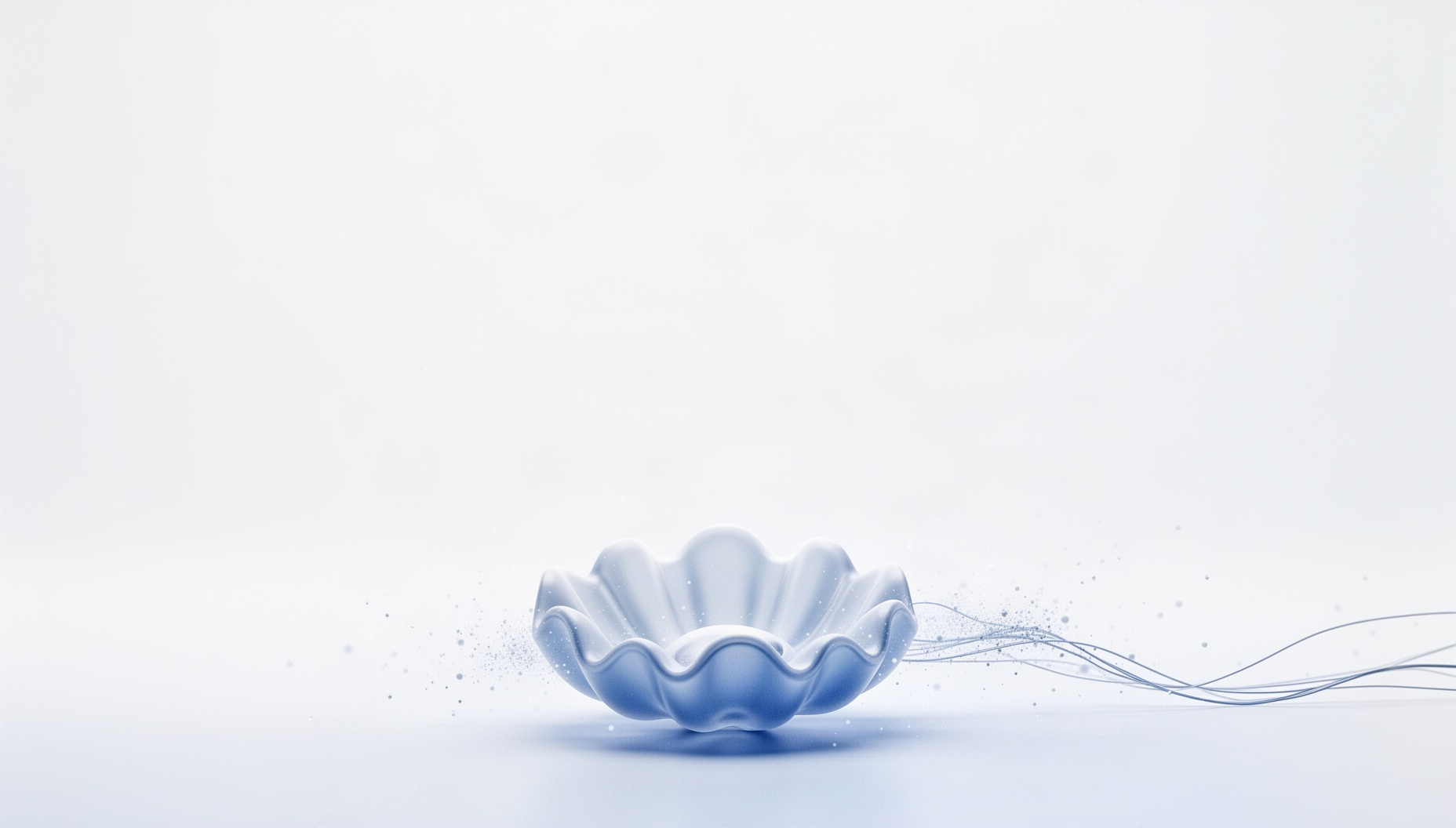 Heart powerpoint background with a aortic valve rim along the bottom edge, white