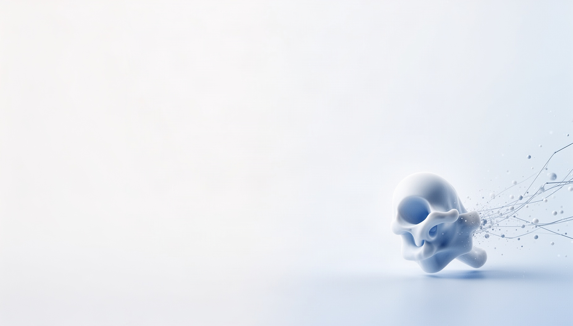 Anatomy presentation background with a mandibular condyle in opposite corners, white