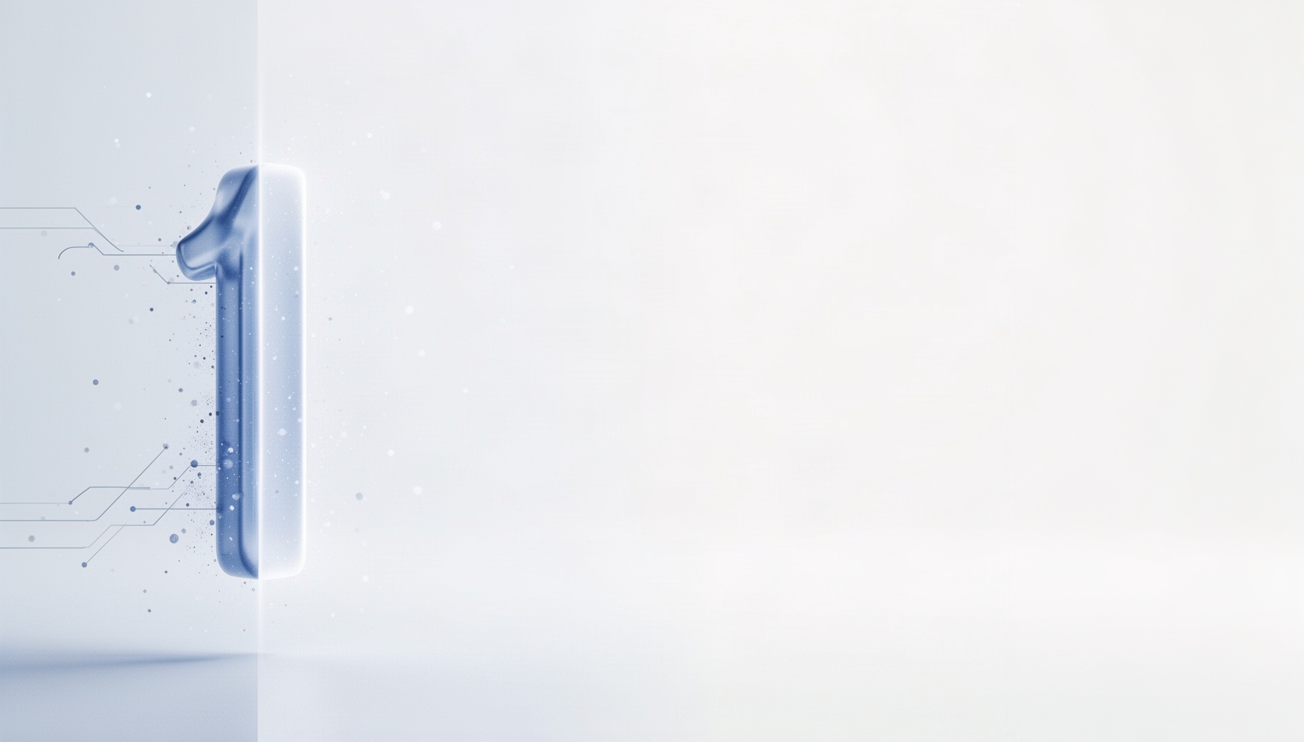 Math background for slides with a holographic algebra bar on the left edge, white