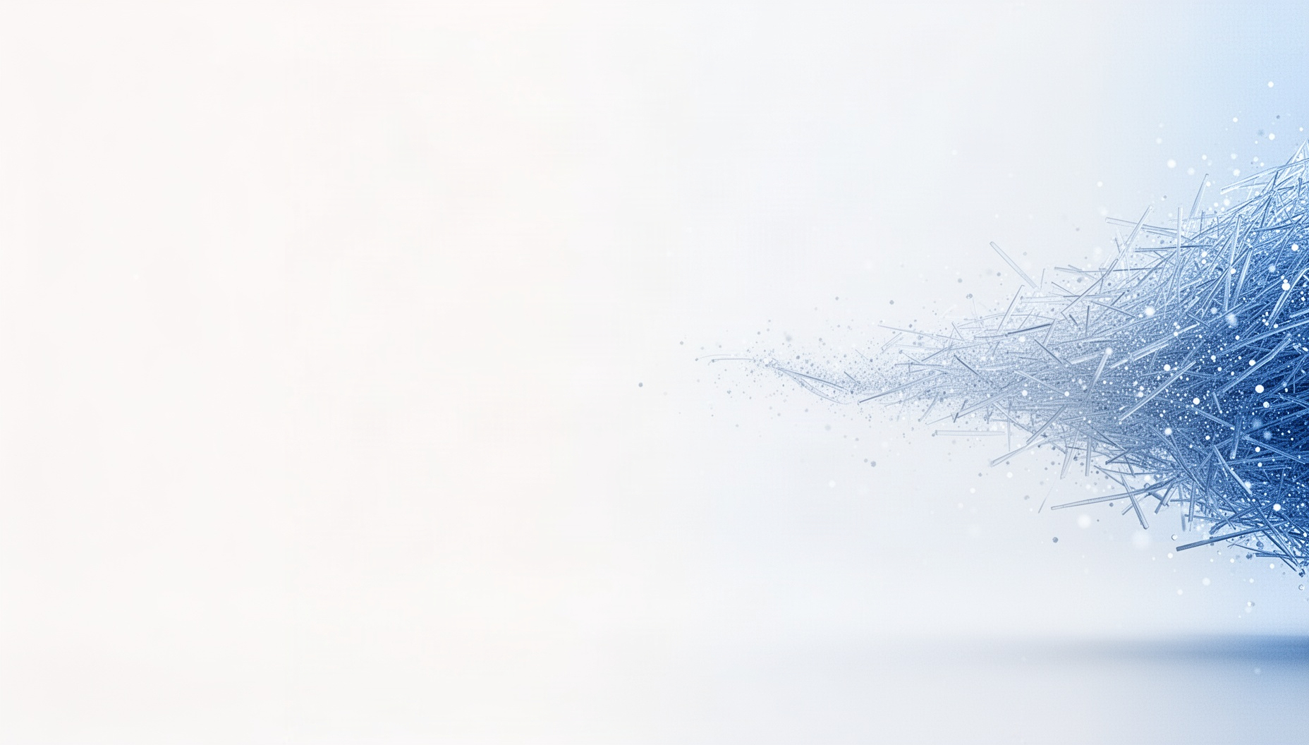 Newspaper background for slides with holographic light filaments on the right edge, white